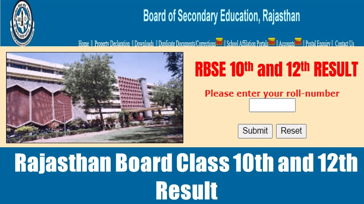 RBSE Result 2024 for Class 10 and 12 Pdf Download @rajeduboard.rajasthan.gov.in